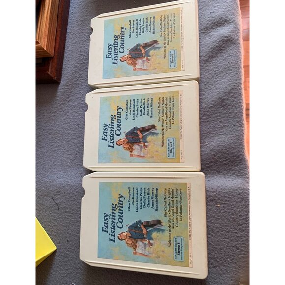 Easy Listening Country 8-Track 3 Tape Collection with Plastic Case - Picture 3 of 16